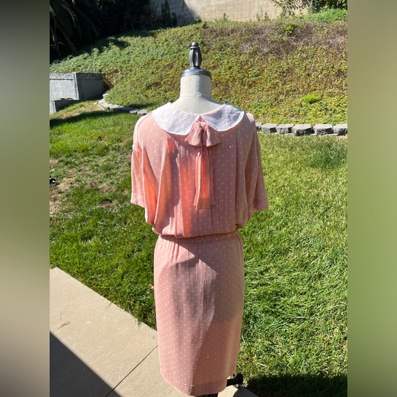 *RARE* Vintage Chanel Boutique Pink Polka-Dot Dress - Picture 2 of 13